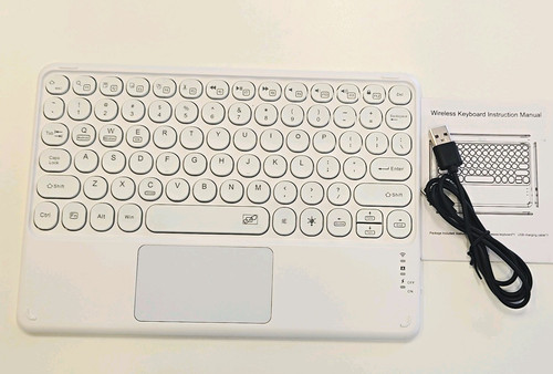 Wireless compact white qwerty - compact,