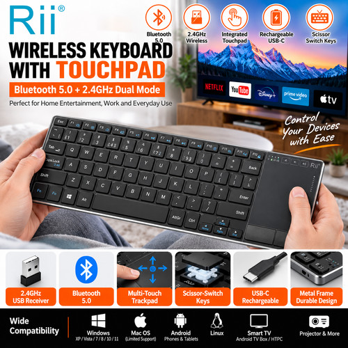 Rii rt721 wireless - wireless, keyboard